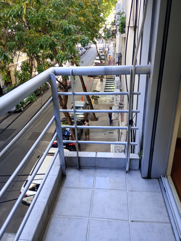 Recoleta,1ambiente,frente,balcon,metros de Avenida Santa Fe,vista panoramica,balcon saliente, subte D,excelencia estado/ubicacion